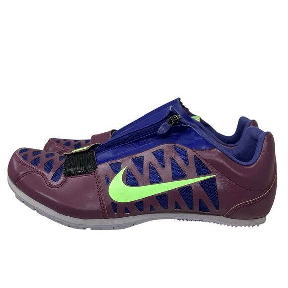 Nike Long Jump Shoes Spikes Mens 9 Purple Zoom LJ 4 Track Field‎ New 415339-602 main image 11